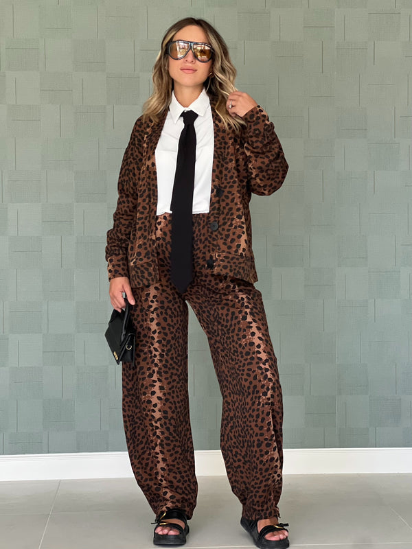 Cordinato Animalier - Tuta Donna -