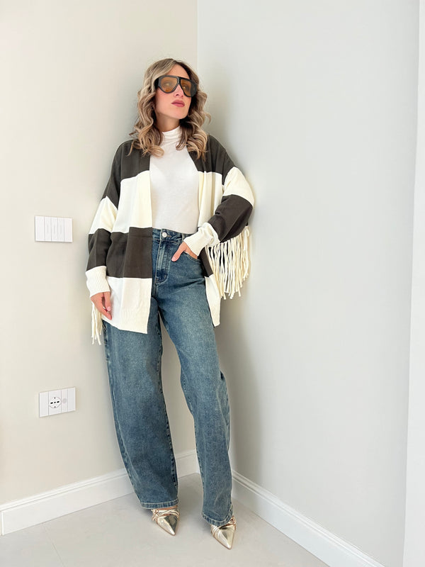 Cardigan Frange - Cardigan Donna -